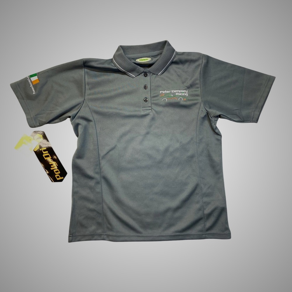 Colorado Timberline Poly-Dri Gray Peter Dempsey Racing Polo Shirt Womens‎ Small